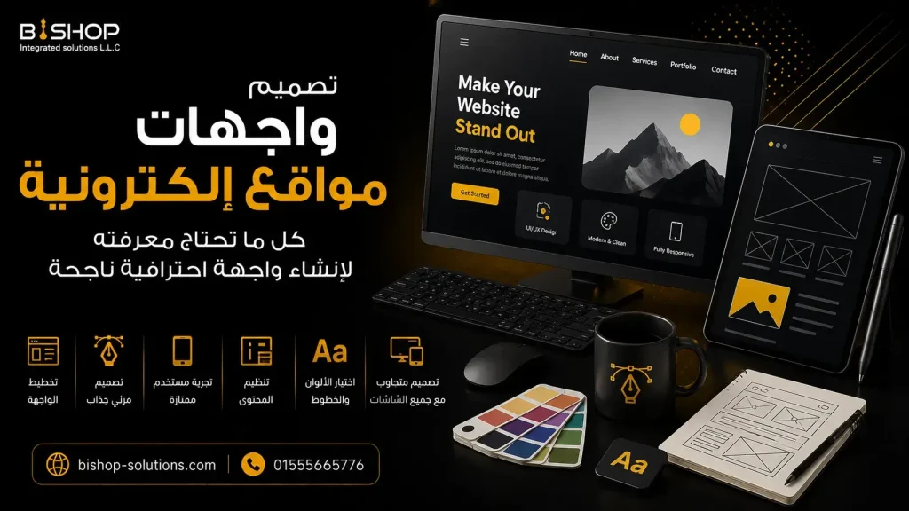 تصميم واجهات مواقع الكترونية